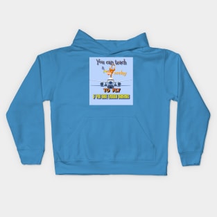 You Can Teach A Monkey To Fly Kids Hoodie